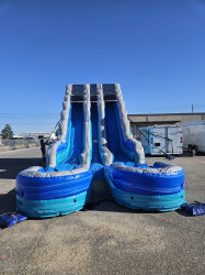 20 Ft Double Lane Ocean Blue