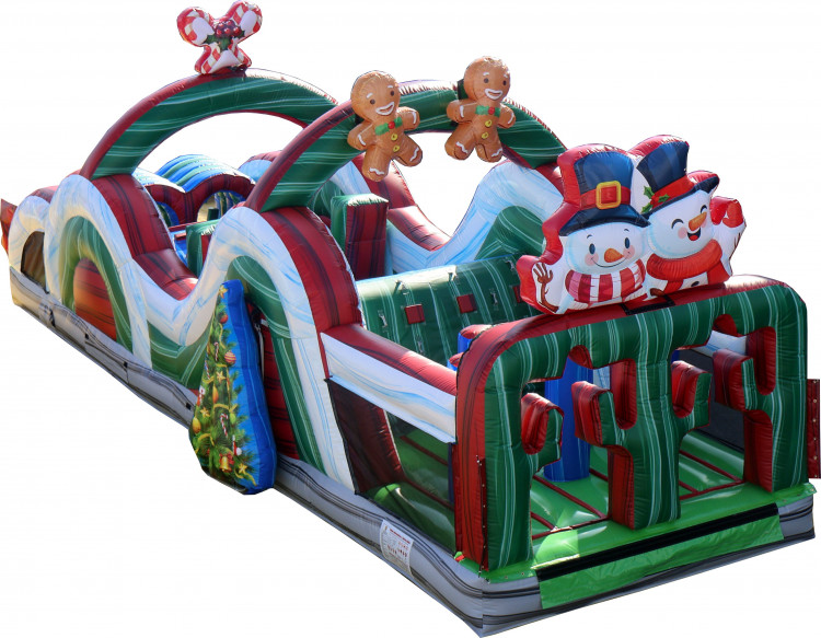 35 Ft long Christmas Obstacle