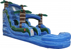 18 Ft Blue Palm Splash